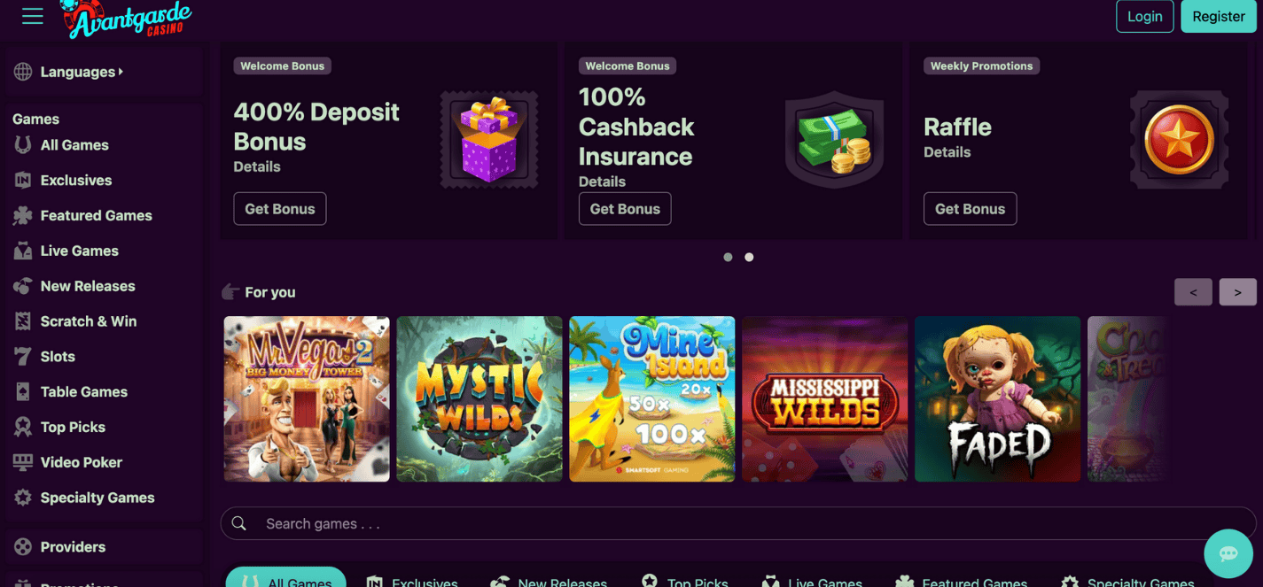 Avantgarde Casino Non Gamstop
