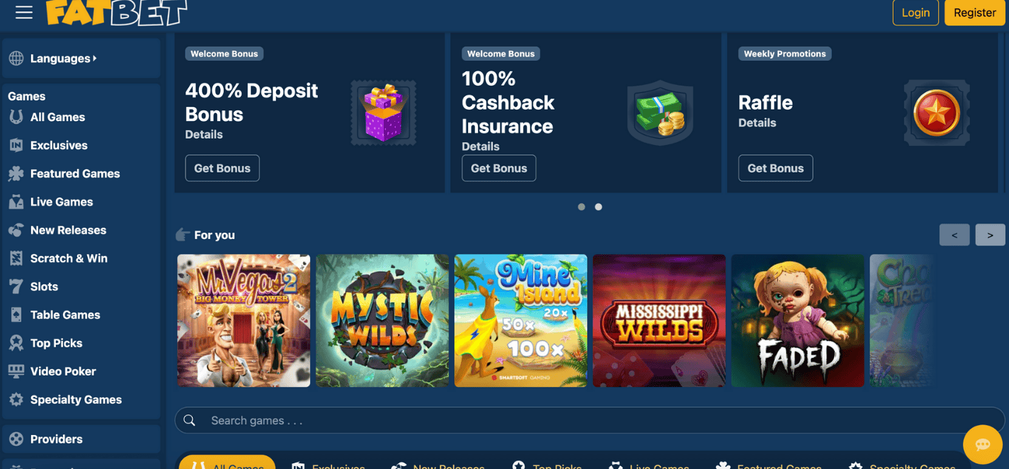 FatBet Casino Non Gamstop