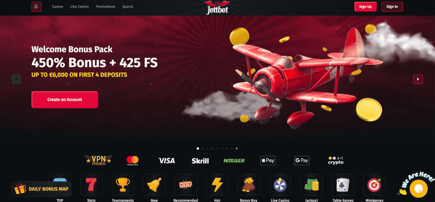 JettBet Casino Non Gamstop